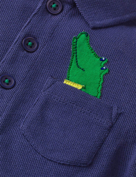 Ensemble Avec Polo En Piqué Et Short - Crocodile bleu tribord Ensemble Avec Polo En Piqué Et Short - Crocodile bleu tribord