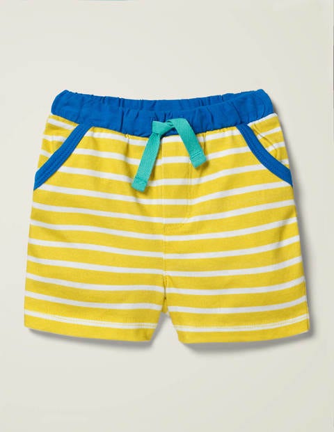 Essential Jersey Shorts - Primrose Yellow/White Essential Jersey Shorts - Primrose Yellow/White