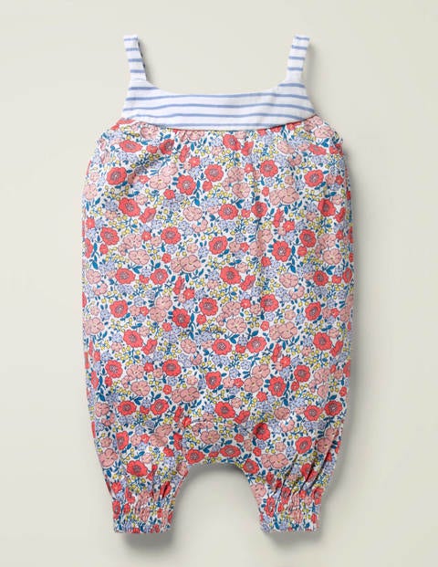 Hotchpotch Jersey Romper - Pink Flowerbed Hotchpotch Jersey Romper - Pink Flowerbed