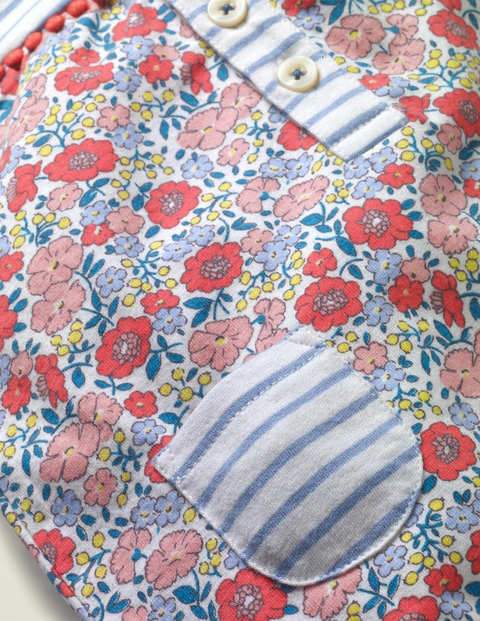 Hotchpotch Jersey Romper - Pink Flowerbed Hotchpotch Jersey Romper - Pink Flowerbed