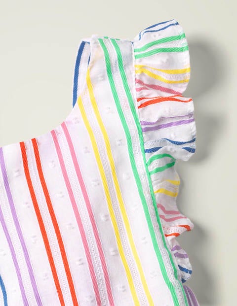 Rainbow Stripe Pinafore - Rainbow Stripe Rainbow Stripe Pinafore - Rainbow Stripe