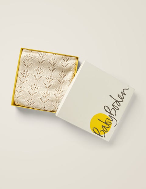Strickdecke Für Babys - Hellbeige Meliert Strickdecke Für Babys - Hellbeige Meliert