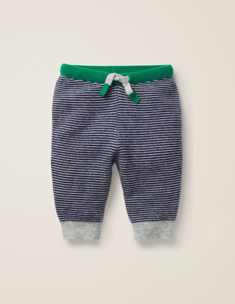 Cashmere Trousers - Beacon Blue/Grey Marl Cashmere Trousers - Beacon Blue/Grey Marl