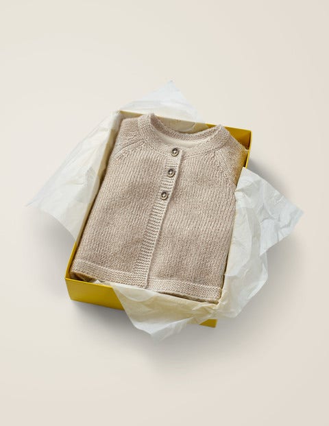 Cashmere Cardigan - Gold Sparkle Cashmere Cardigan - Gold Sparkle