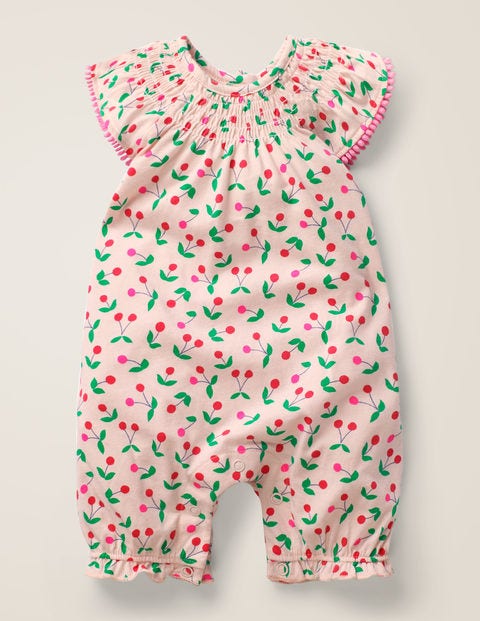 Sweet Cherry Romper - Parisian Pink Cherries Sweet Cherry Romper - Parisian Pink Cherries