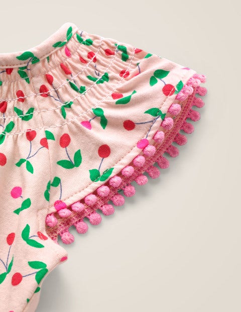 Sweet Cherry Romper - Parisian Pink Cherries Sweet Cherry Romper - Parisian Pink Cherries