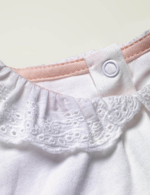 Broderie Collar T-Shirt - White Broderie Broderie Collar T-Shirt - White Broderie
