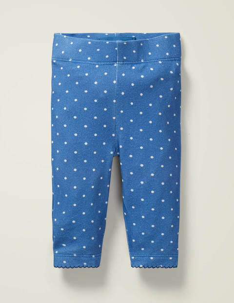 Essential Baby Leggings - Sky Blue/Ivory Pin Spot Essential Baby Leggings - Sky Blue/Ivory Pin Spot