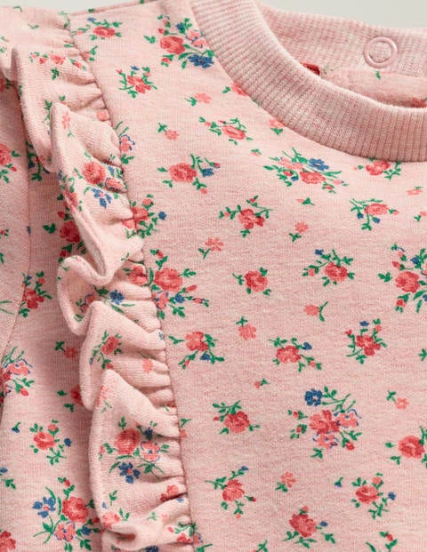Printed Cosy Jersey Play Set - Pink Marl Vintage Rose Printed Cosy Jersey Play Set - Pink Marl Vintage Rose