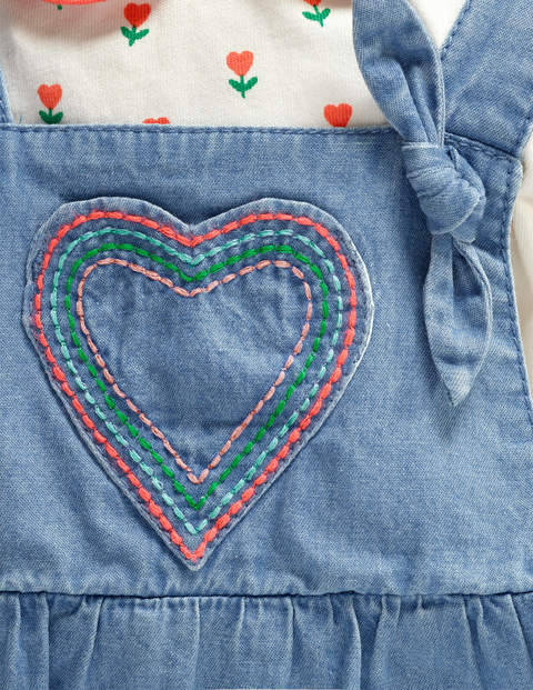 Chambray Dungaree Set - Mid Chambray Chambray Dungaree Set - Mid Chambray