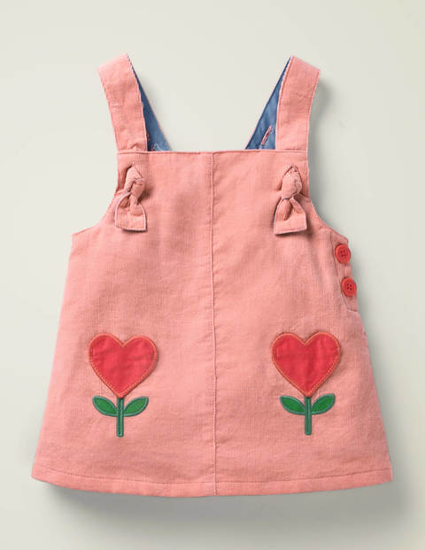 Cord Heart Pinnie - Peach Melba Cord Heart Pinnie - Peach Melba