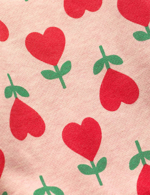 Cosy Jersey Dress - Boto Pink Heart Flower Cosy Jersey Dress - Boto Pink Heart Flower