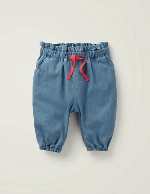 Denim Paperbag Trousers - Chambray Denim Paperbag Trousers - Chambray