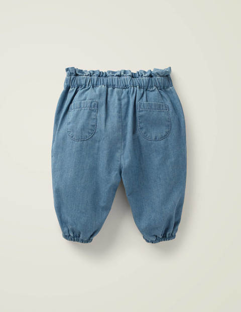 Denim Paperbag Trousers - Chambray Denim Paperbag Trousers - Chambray