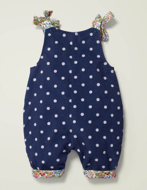Woven Dungarees - College Navy/Ivory Spot Woven Dungarees - College Navy/Ivory Spot