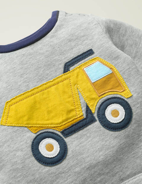 Jersey-Playset mit Applikation - Narzissengelb, Bagger/Sprout Jersey-Playset mit Applikation - Narzissengelb, Bagger/Sprout