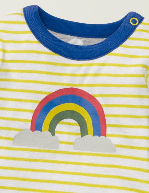 Reversible T-Shirt - Grey Marl Rainbow Cloud Reversible T-Shirt - Grey Marl Rainbow Cloud