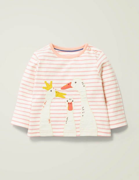 Farm Animal Appliqué T-Shirt - Boto Pink/Ivory Farm Animal Appliqué T-Shirt - Boto Pink/Ivory