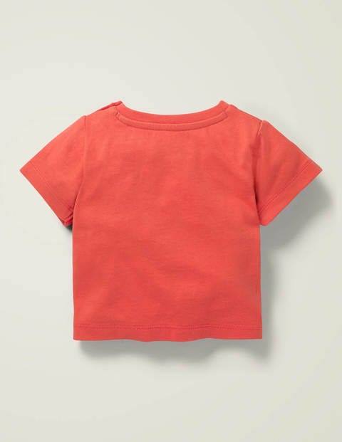 T-Shirt Mit Bauernhoftieren - Helles Rot, Kuh T-Shirt Mit Bauernhoftieren - Helles Rot, Kuh