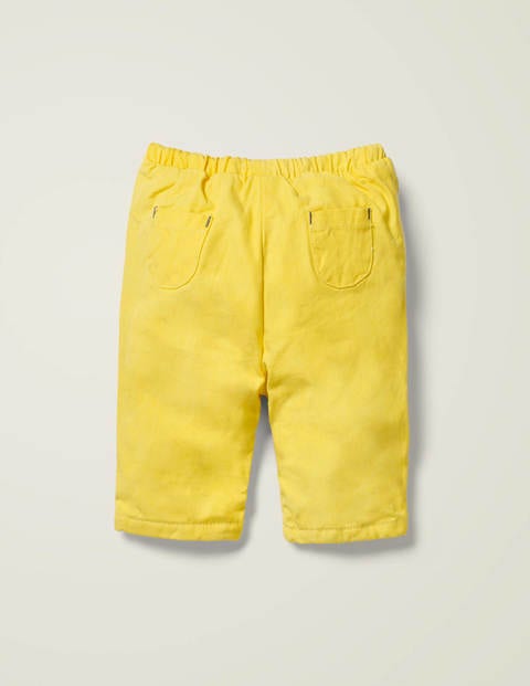 Patch Knees Trousers - Daffodil Yellow Patch Knees Trousers - Daffodil Yellow
