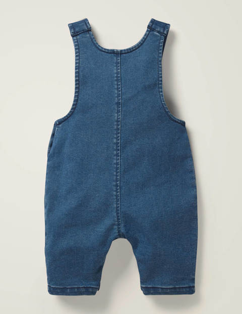 Latzhose Aus Jersey-Denim - Denim-Blau Latzhose Aus Jersey-Denim - Denim-Blau