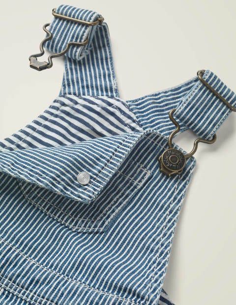 Ticking Dungarees - College Navy Ticking Ticking Dungarees - College Navy Ticking