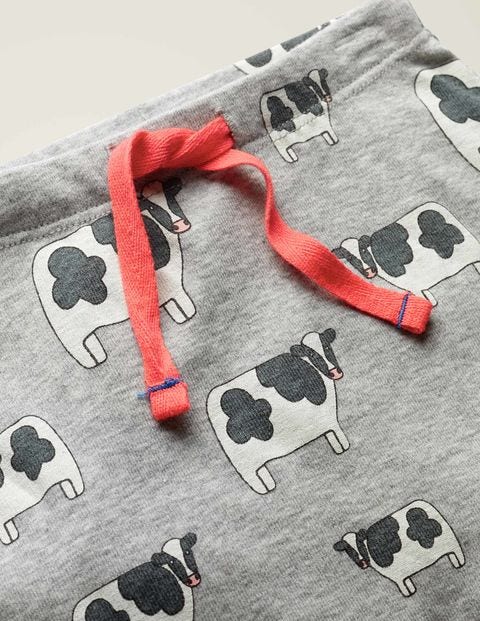 Legging En Jersey Imprimé - Vaches gris chiné Legging En Jersey Imprimé - Vaches gris chiné