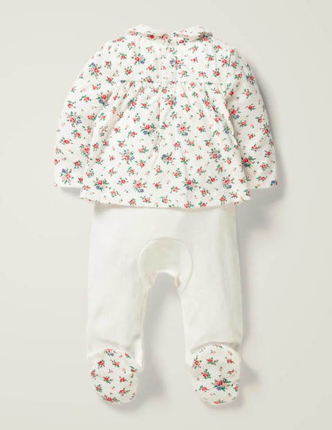 All-In-One Romper - Ivory Floral All-In-One Romper - Ivory Floral