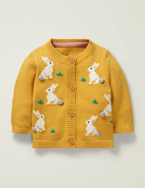 Lustiger Cardigan - Narzissengelb, Häschen Lustiger Cardigan - Narzissengelb, Häschen