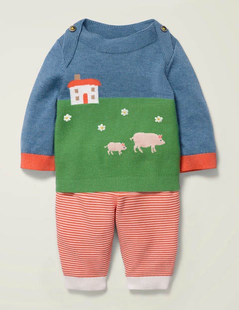 Scenic Knitted Play Set - Wisteria Blue/Ecru Marl Scenic Knitted Play Set - Wisteria Blue/Ecru Marl