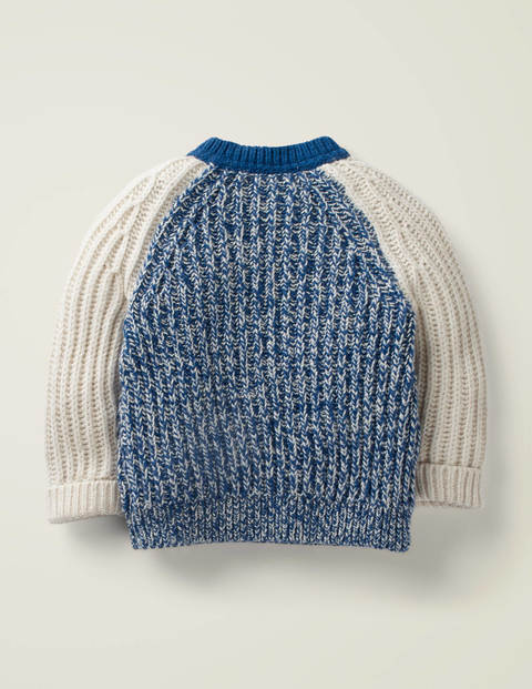 Cosy Hotchpotch Sweater - Bold Blue/Ecru Marl Cosy Hotchpotch Sweater - Bold Blue/Ecru Marl