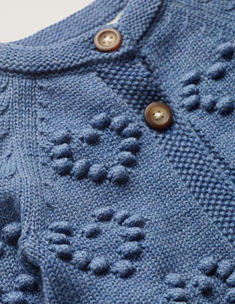 Textured Heart Cardigan - Sea Mist Blue Textured Heart Cardigan - Sea Mist Blue