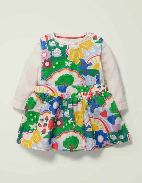 Printed Cord Dress Set - Multi Baby Springtime Printed Cord Dress Set - Multi Baby Springtime