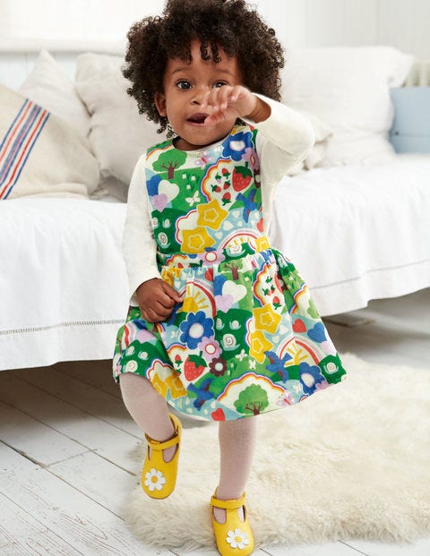 Printed Cord Dress Set - Multi Baby Springtime Printed Cord Dress Set - Multi Baby Springtime