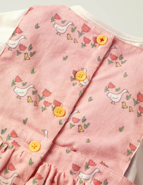 Printed Cord Dress Set - Boto Pink Duckling Meadow Printed Cord Dress Set - Boto Pink Duckling Meadow