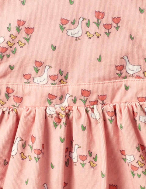 Printed Cord Dress Set - Boto Pink Duckling Meadow Printed Cord Dress Set - Boto Pink Duckling Meadow