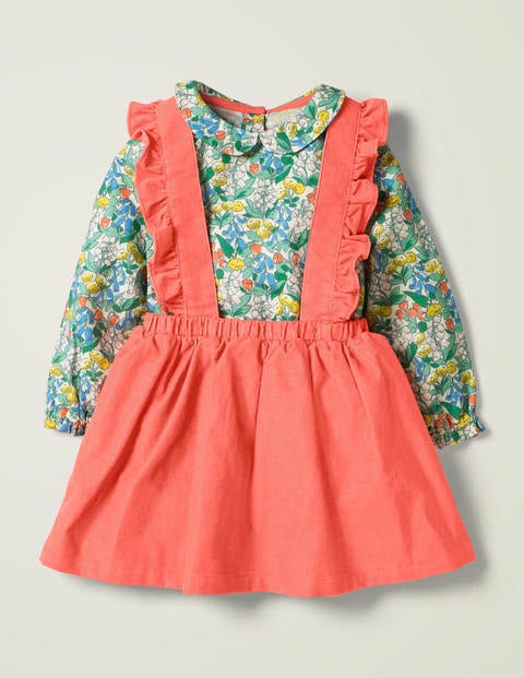 Woven Skirt And Top Set - Peach Melba Red Woven Skirt And Top Set - Peach Melba Red