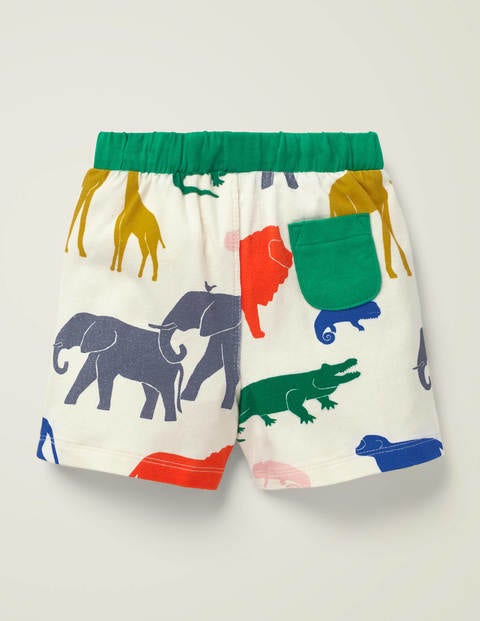 Essential Jersey Shorts - Multi Jungle Friends Essential Jersey Shorts - Multi Jungle Friends