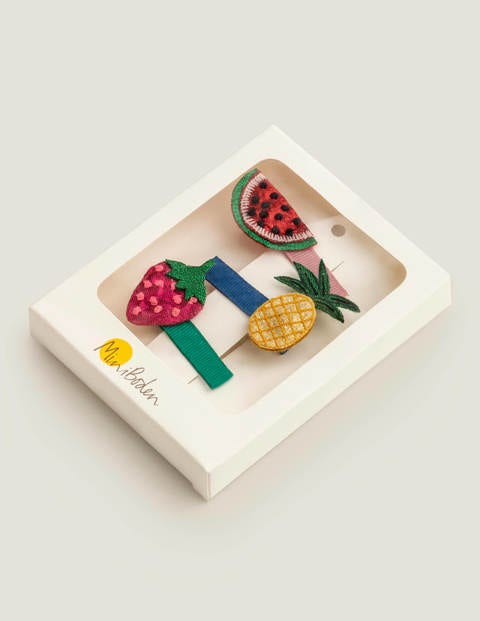 3 Pack Hair Clips - Multi Fruits 3 Pack Hair Clips - Multi Fruits
