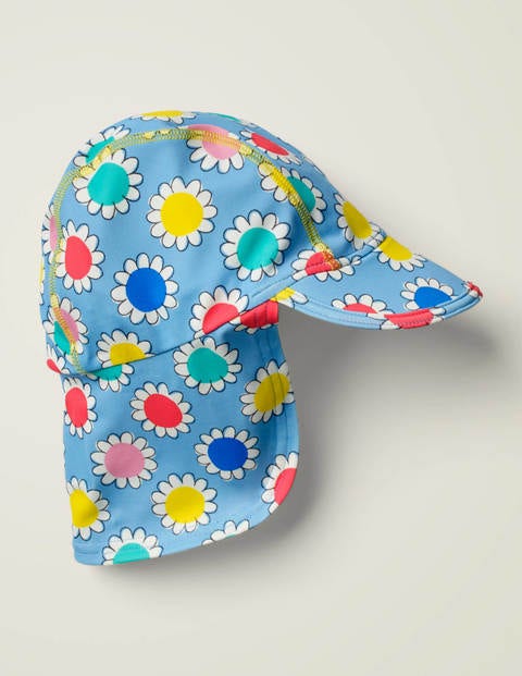 Sun-Safe Swim Hat - Cloudy Blue Daisy Dot Sun-Safe Swim Hat - Cloudy Blue Daisy Dot