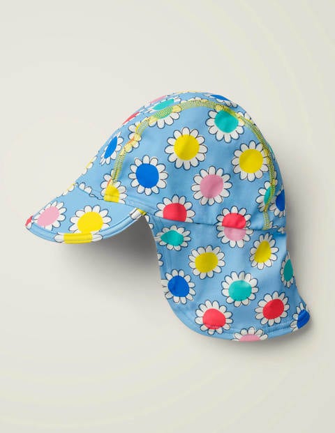 Sun-Safe Swim Hat - Cloudy Blue Daisy Dot Sun-Safe Swim Hat - Cloudy Blue Daisy Dot
