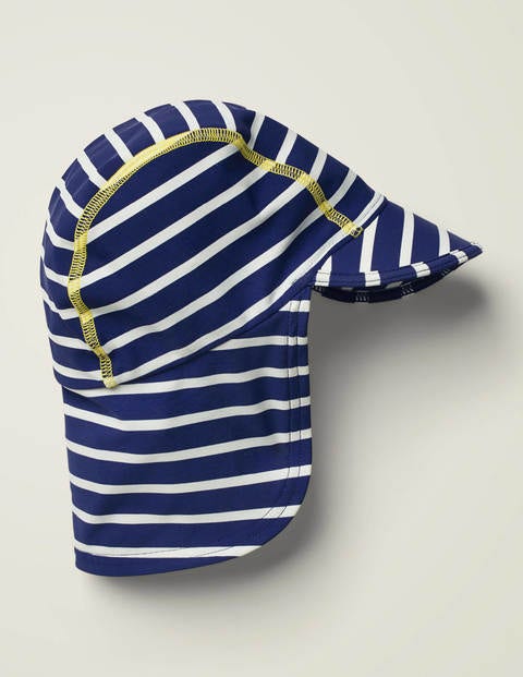 Sun-Safe Printed Swim Hat - Deep Sea Blue/Ivory Sun-Safe Printed Swim Hat - Deep Sea Blue/Ivory