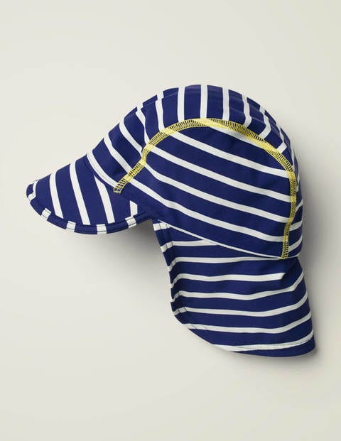 Sun-Safe Printed Swim Hat - Deep Sea Blue/Ivory Sun-Safe Printed Swim Hat - Deep Sea Blue/Ivory