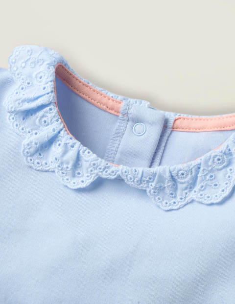 Detailed Collared Bodysuit - Provence Blue Detailed Collared Bodysuit - Provence Blue