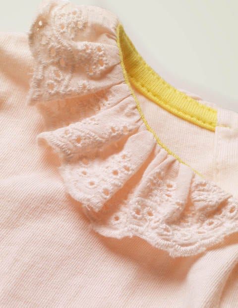 Broderie Collar T-Shirt - Parisian Pink Broderie Collar T-Shirt - Parisian Pink