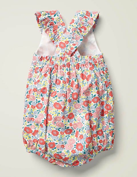 Frilly Bubble Romper - Multi Pink Flowerbed Frilly Bubble Romper - Multi Pink Flowerbed
