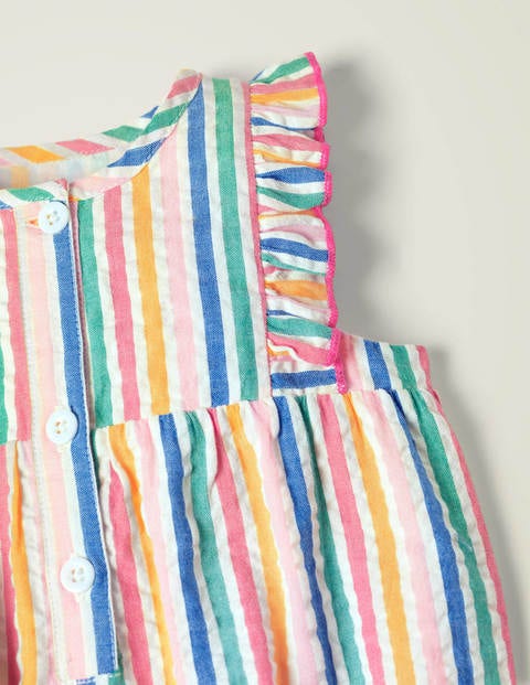 Frill Sleeve Romper - Multi Rainbow Frill Sleeve Romper - Multi Rainbow