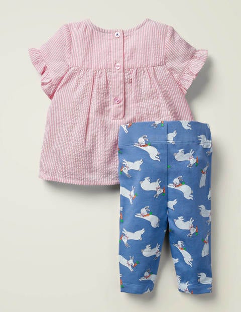 Woven Top and Legging Play Set - Seascape Blue Bunny Hop Woven Top and Legging Play Set - Seascape Blue Bunny Hop