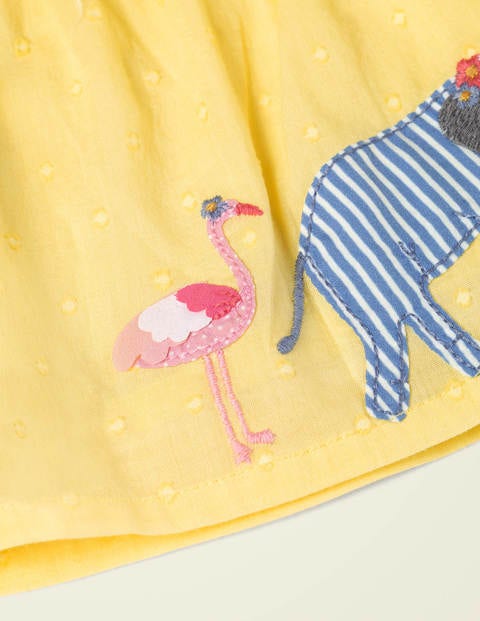 Appliqué Woven Play Set - Soft Lemon Dobby Appliqué Woven Play Set - Soft Lemon Dobby