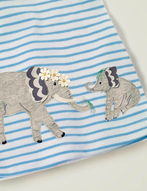 Big Appliqué Dress Set - Multi Tiny Bud Elephants Big Appliqué Dress Set - Multi Tiny Bud Elephants
